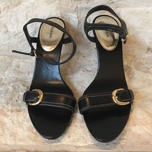 NEW Black Style & Co Strappy Sandal Heels 7.5
